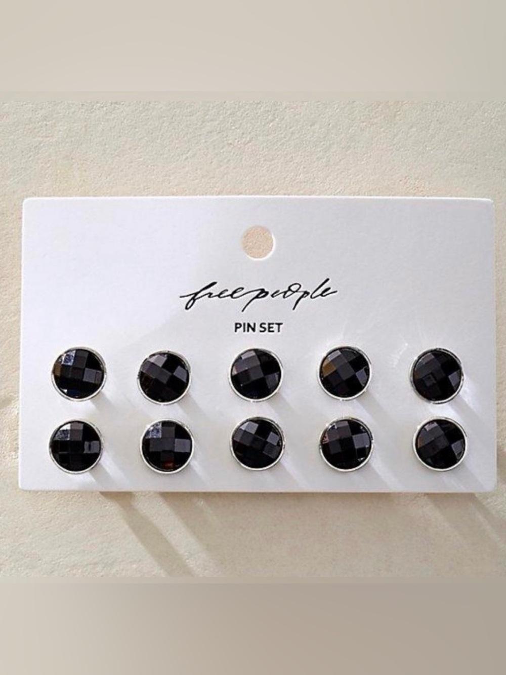 NWT Free People Stunner Stud Pin Pack $25 Black